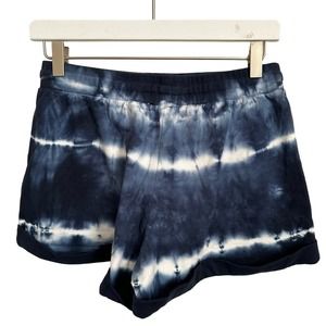 Young Fabulous and Broke‎ New Tie Dye Sweat Shorts Blue White Size Small